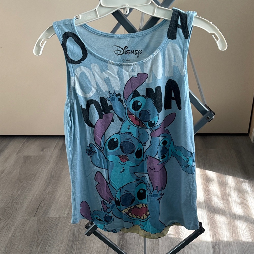 Disney Blue Stitch Kids Tank Top